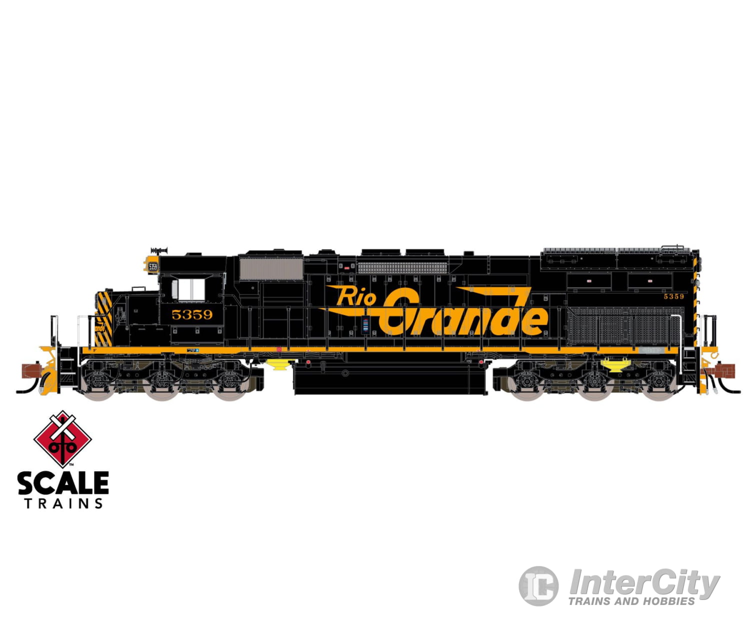 ScaleTrains SXT41036 Rivet Counter N Scale EMD SD40T-2 Rio Grande/Late/Positive Traction Control (PTC) 5359 DCC & Sound