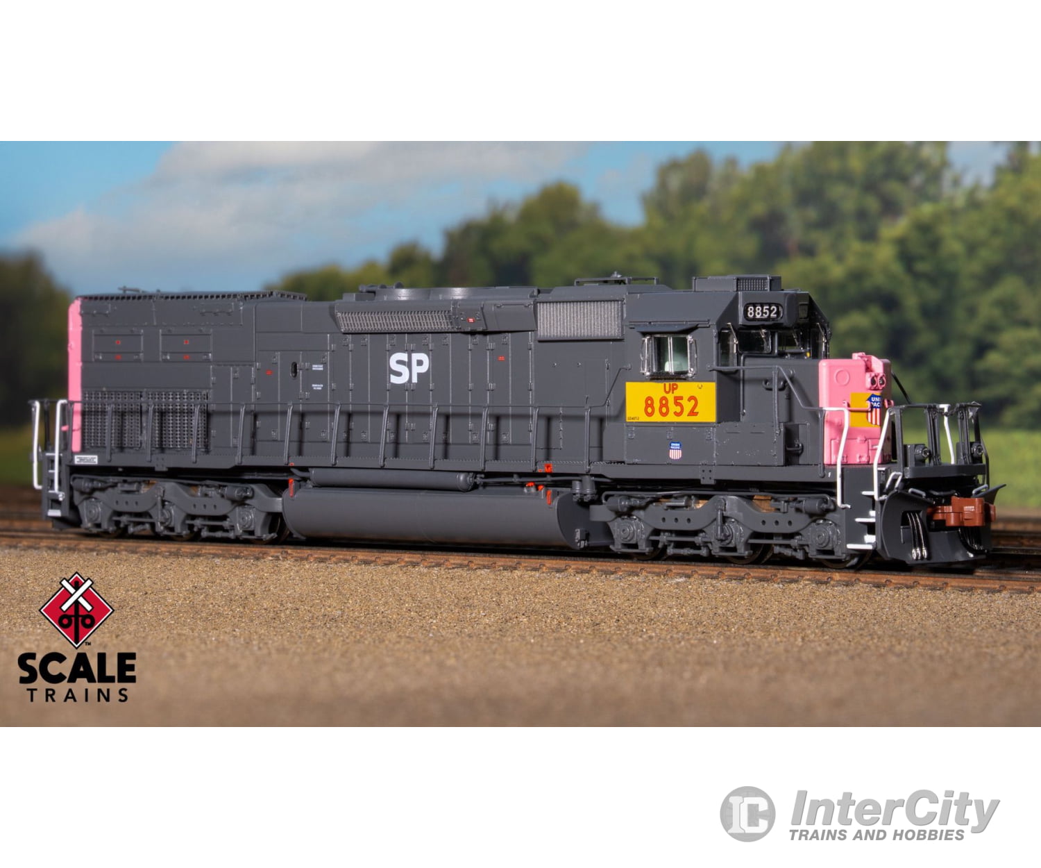 ScaleTrains SXT41064 Rivet Counter N Scale EMD SD40T-2 Union Pacific/ex-SP ’SP’ Lettering Patch/Ditch Lights 8852 DCC &