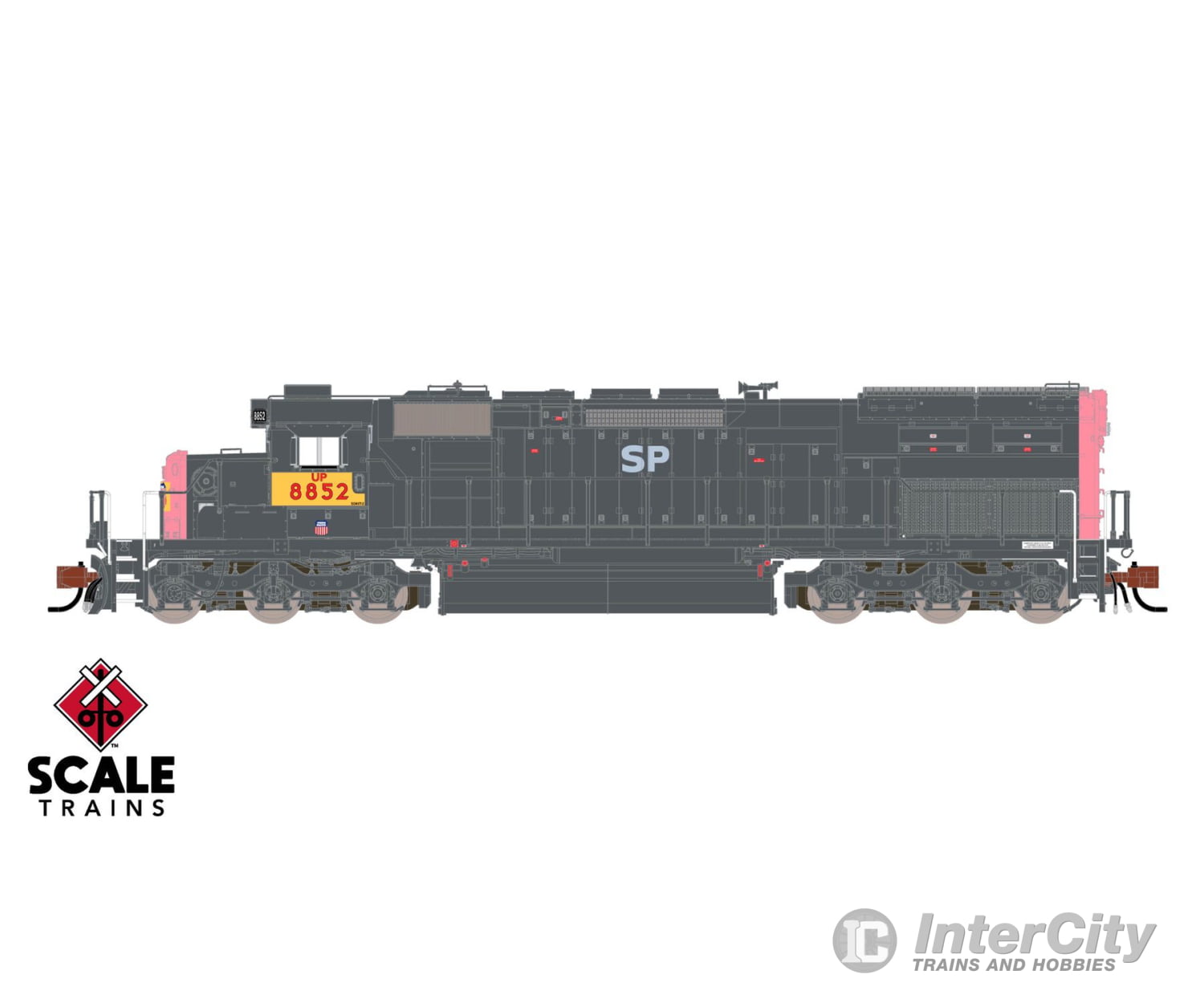 ScaleTrains SXT41064 Rivet Counter N Scale EMD SD40T-2 Union Pacific/ex-SP ’SP’ Lettering Patch/Ditch Lights 8852 DCC &