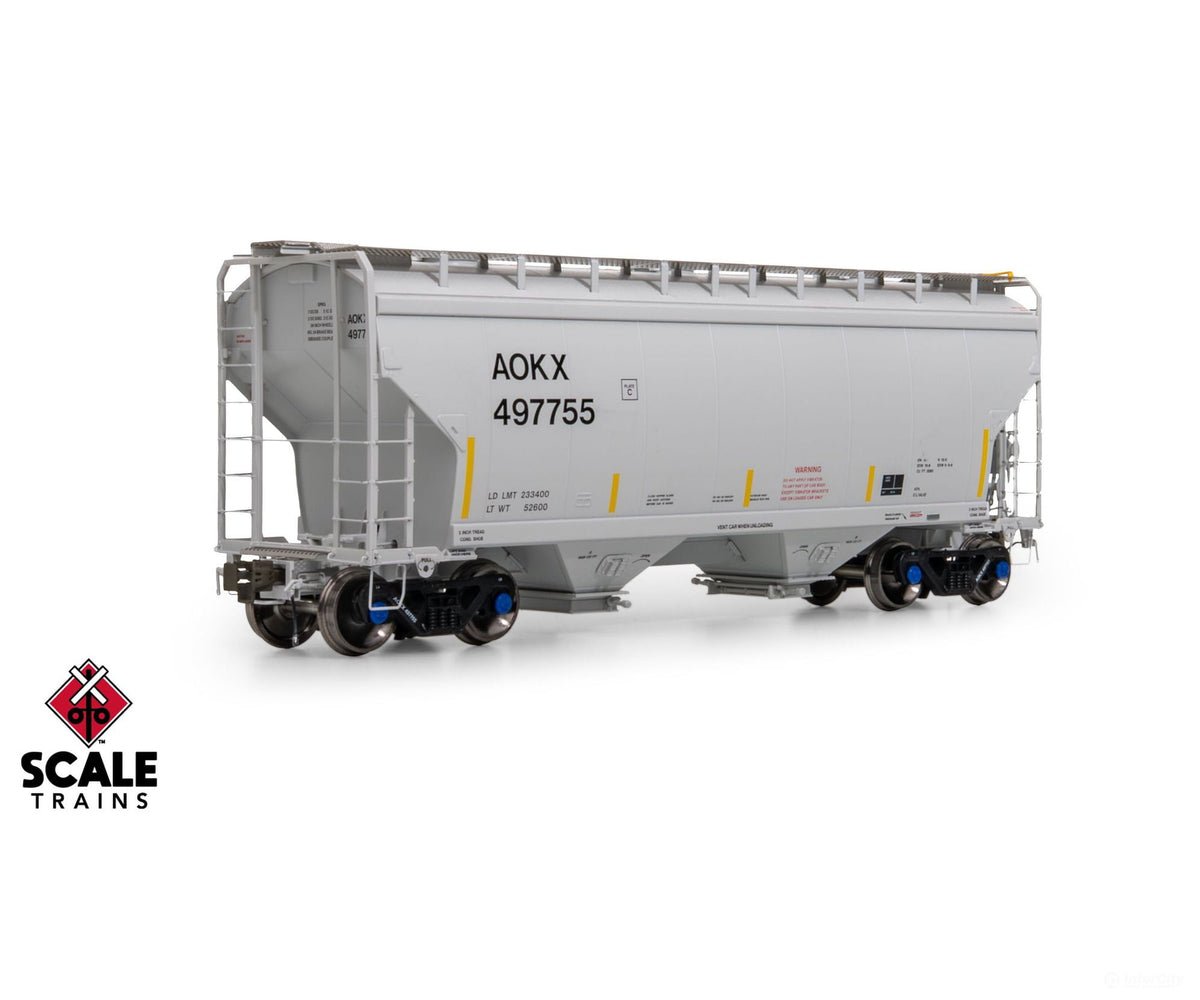 ScaleTrains SXT41089 Rivet Counter HO Scale Gunderson 3250 Covered Hopper Greenbrier Management Services/AOKX 497933