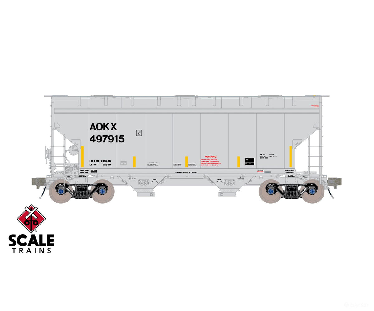 ScaleTrains SXT41089 Rivet Counter HO Scale Gunderson 3250 Covered Hopper Greenbrier Management Services/AOKX 497933
