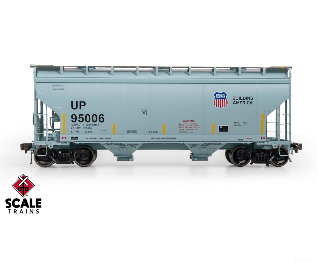 ScaleTrains SXT41132 Rivet Counter HO Scale Gunderson 3250 Covered Hopper Union Pacific/UP 95041 - Freight Cars