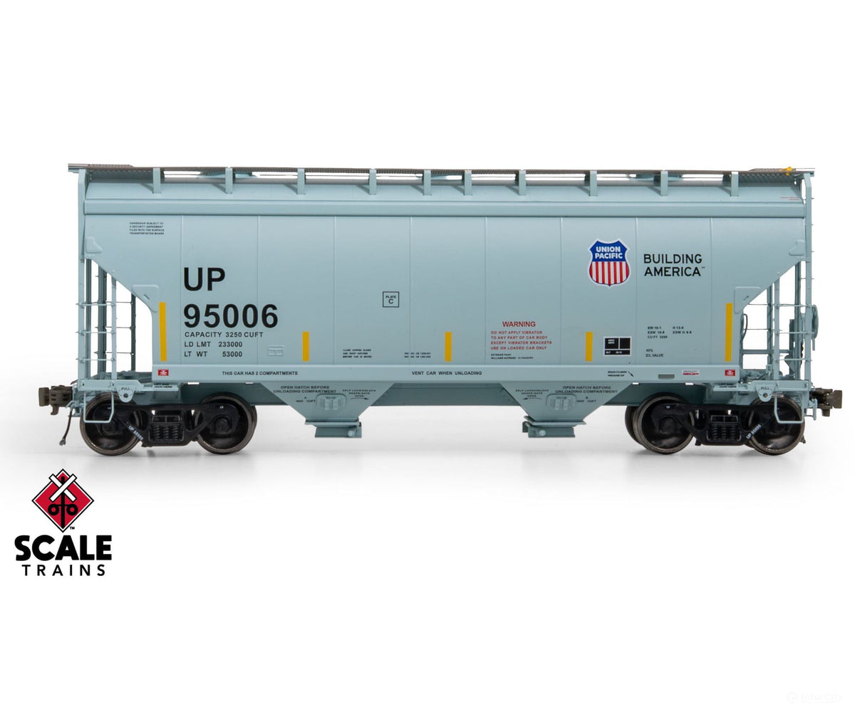 ScaleTrains SXT41138 Rivet Counter HO Scale Gunderson 3250 Covered Hopper Union Pacific/UP 95212 - Freight Cars