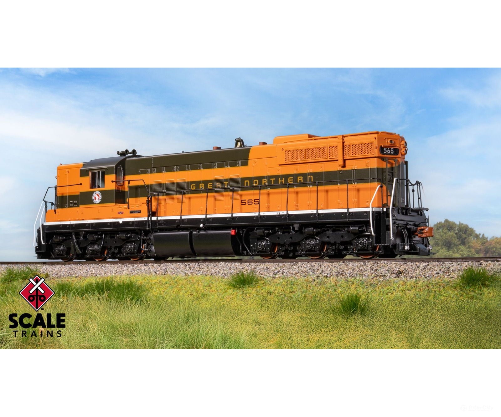 ScaleTrains SXT41170 Rivet Counter HO Scale EMD SD7 Great Northern/Empire Builder/As Delivered 567 DCC & Sound Equipped