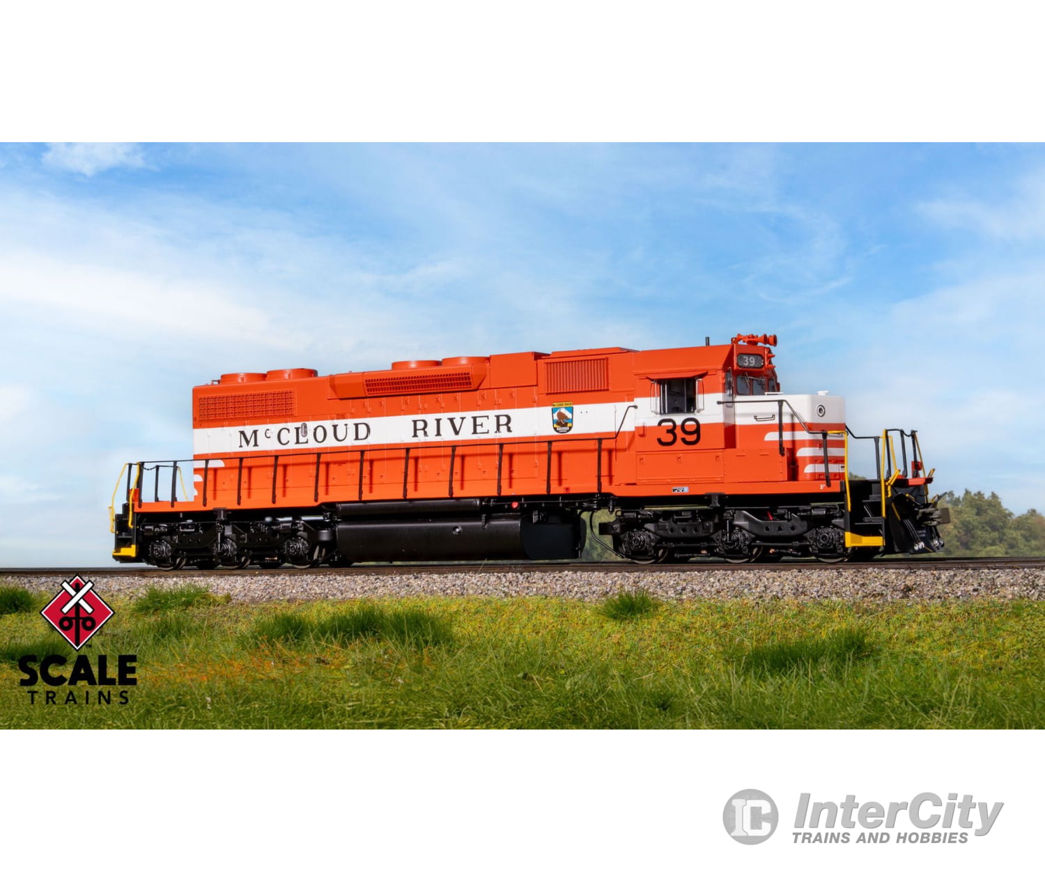 ScaleTrains SXT41282 Rivet Counter HO Scale EMD SD38-2 McCloud River Railroad #39 DCC & Sound Equipped Locomotives