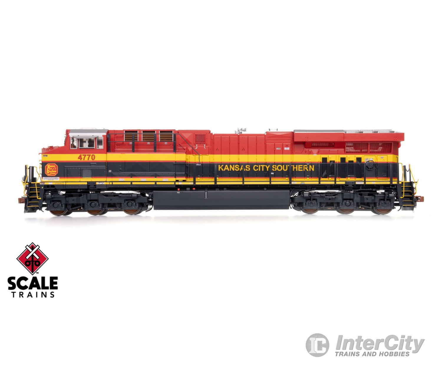 ScaleTrains SXT41449 Rivet Counter HO Scale GE ES44AC Kansas City Southern/Belle/As Delivered 4770 DCC & Sound Equipped