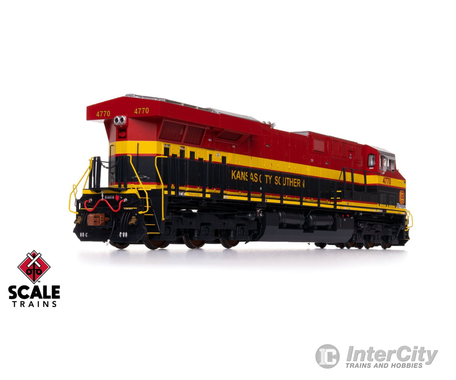 ScaleTrains SXT41449 Rivet Counter HO Scale GE ES44AC Kansas City Southern/Belle/As Delivered 4770 DCC & Sound Equipped