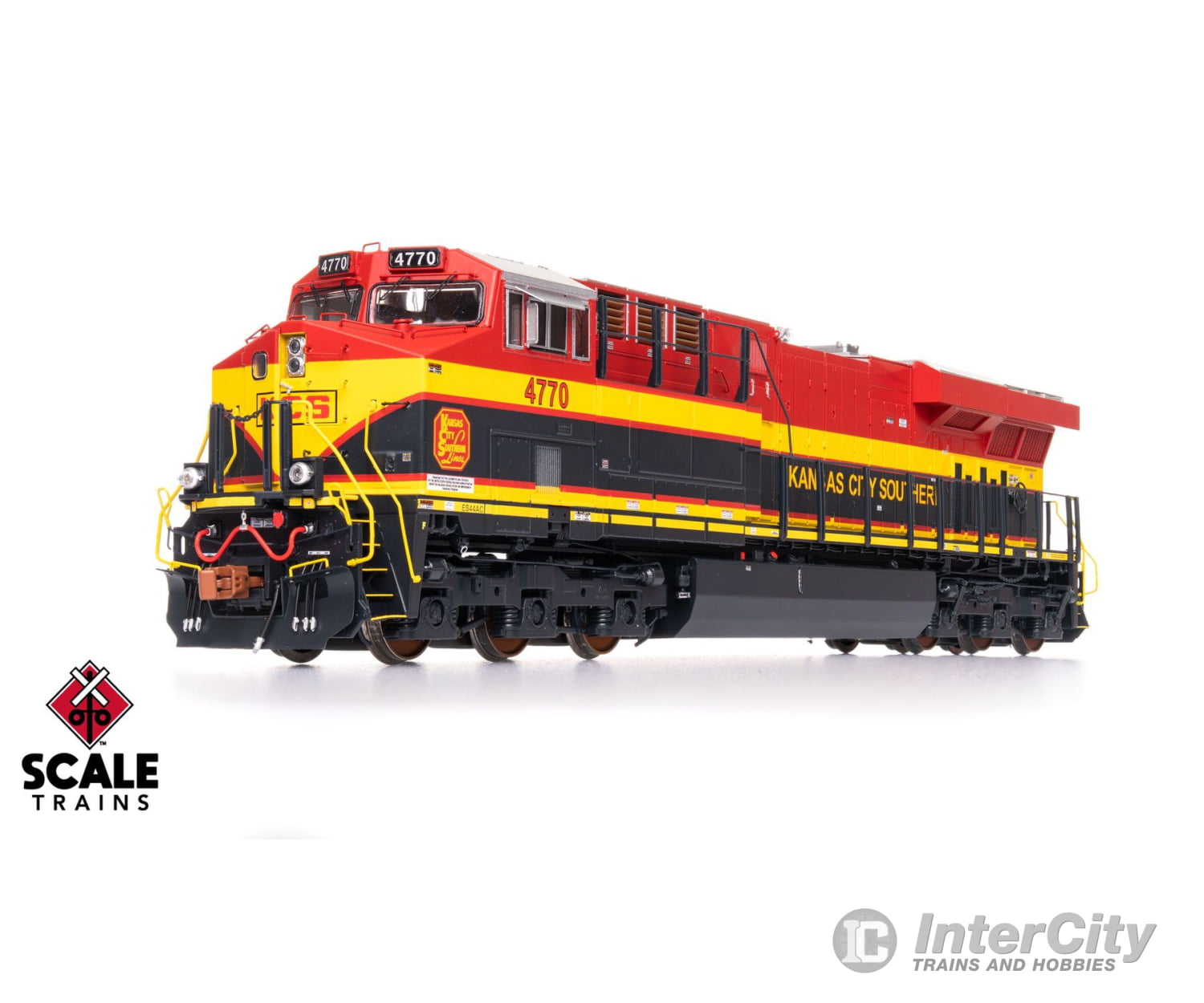 ScaleTrains SXT41449 Rivet Counter HO Scale GE ES44AC Kansas City Southern/Belle/As Delivered 4770 DCC & Sound Equipped