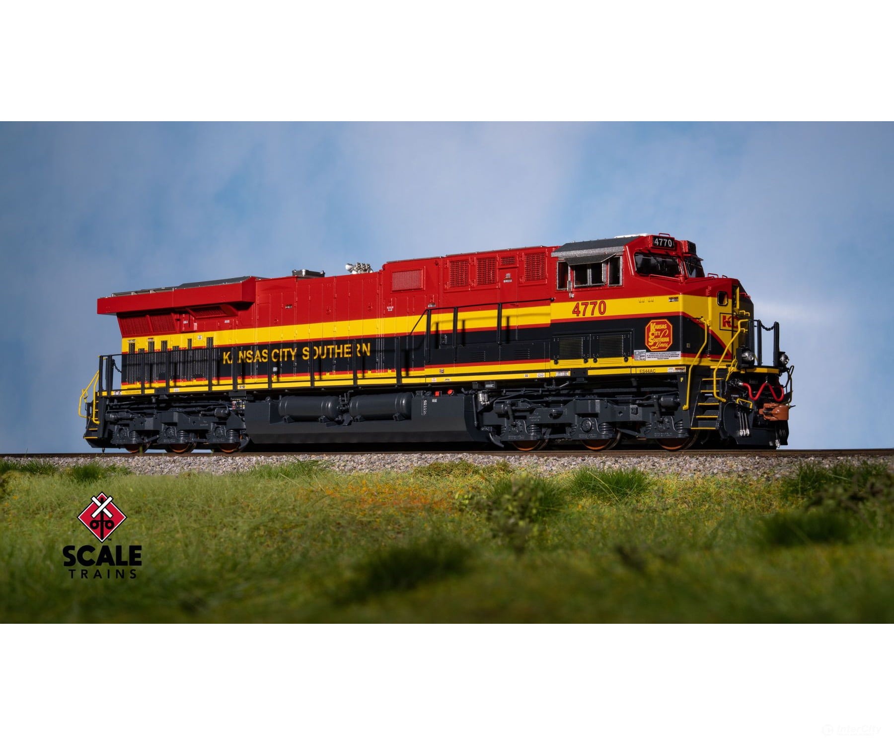 ScaleTrains SXT41451 Rivet Counter HO Scale GE ES44AC Kansas City Southern/Belle/As Delivered 4781 DCC & Sound Equipped