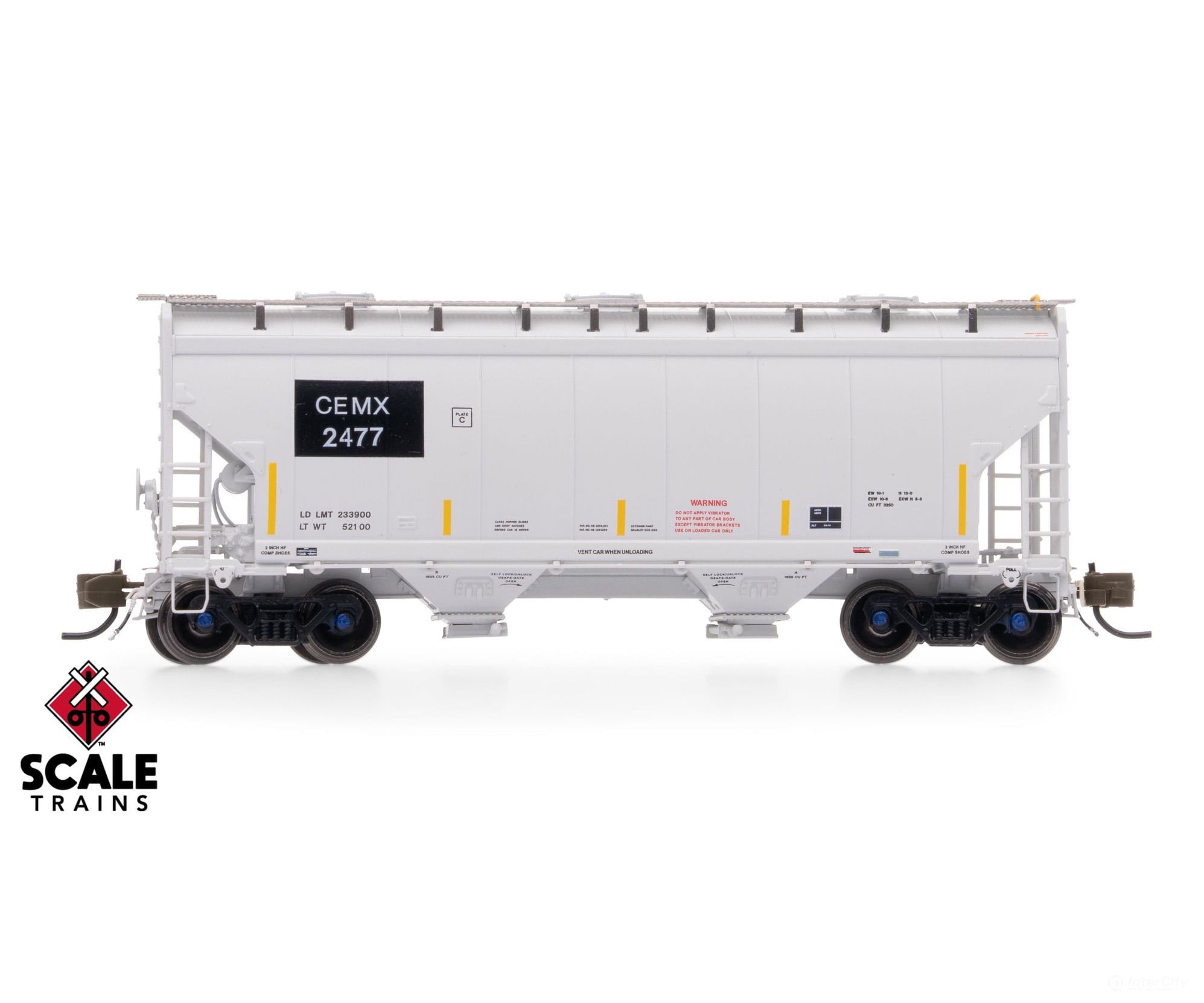 ScaleTrains SXT41467 Rivet Counter N Scale Gunderson 3250 Covered Hopper CEMEX/ex-AOKX Black PatchedAutoLOK II Outlet