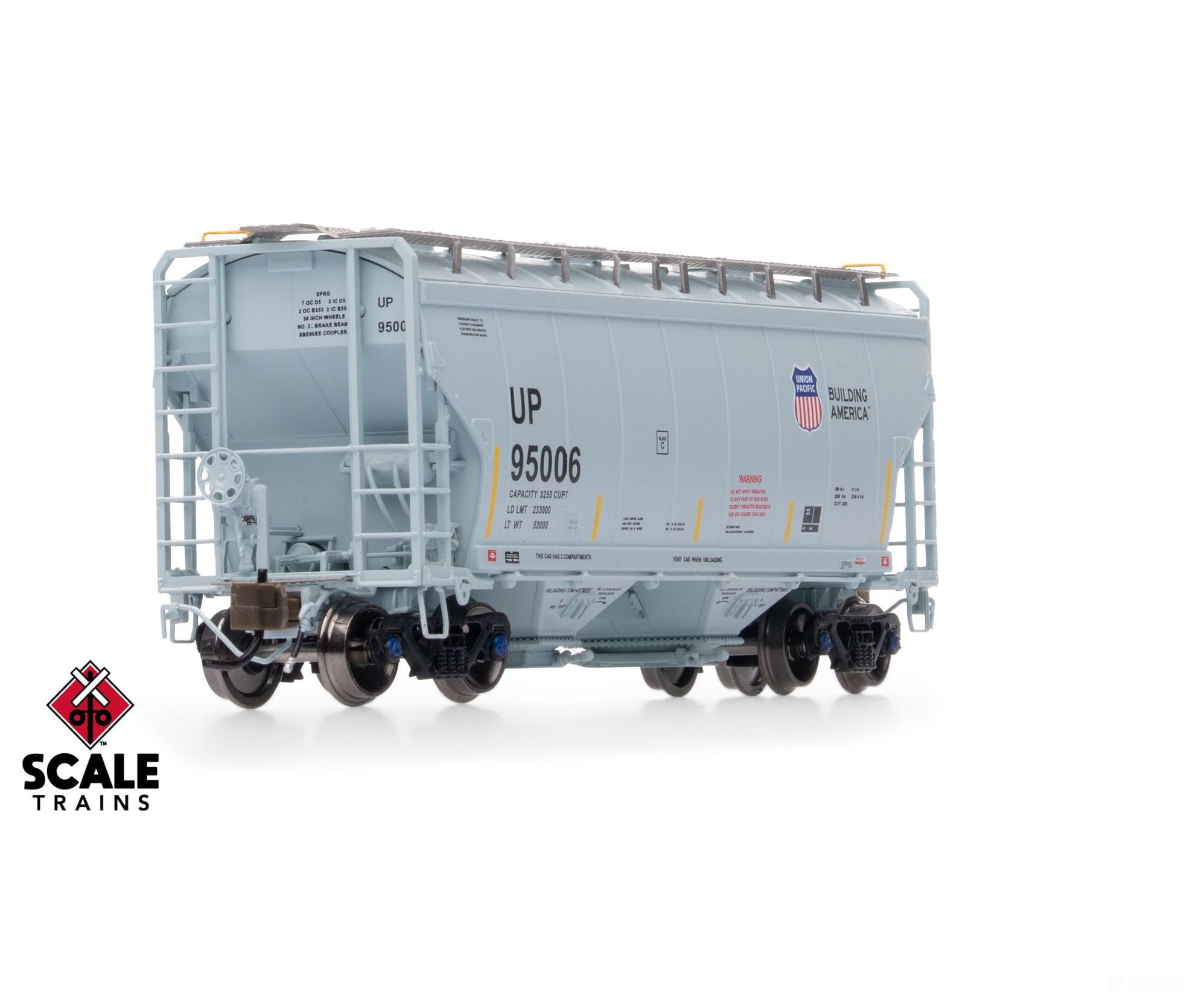 ScaleTrains SXT41497 Rivet Counter N Scale Gunderson 3250 Covered Hopper Union Pacific/UP 95006 - Freight Cars