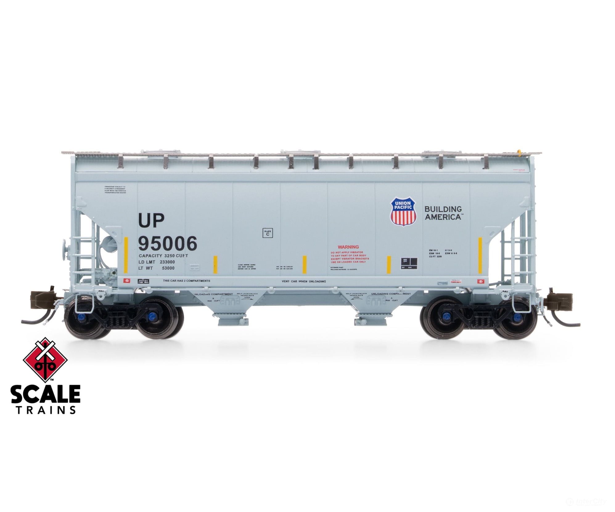 ScaleTrains SXT41498 Rivet Counter N Scale Gunderson 3250 Covered Hopper Union Pacific/UP 95028 - Freight Cars