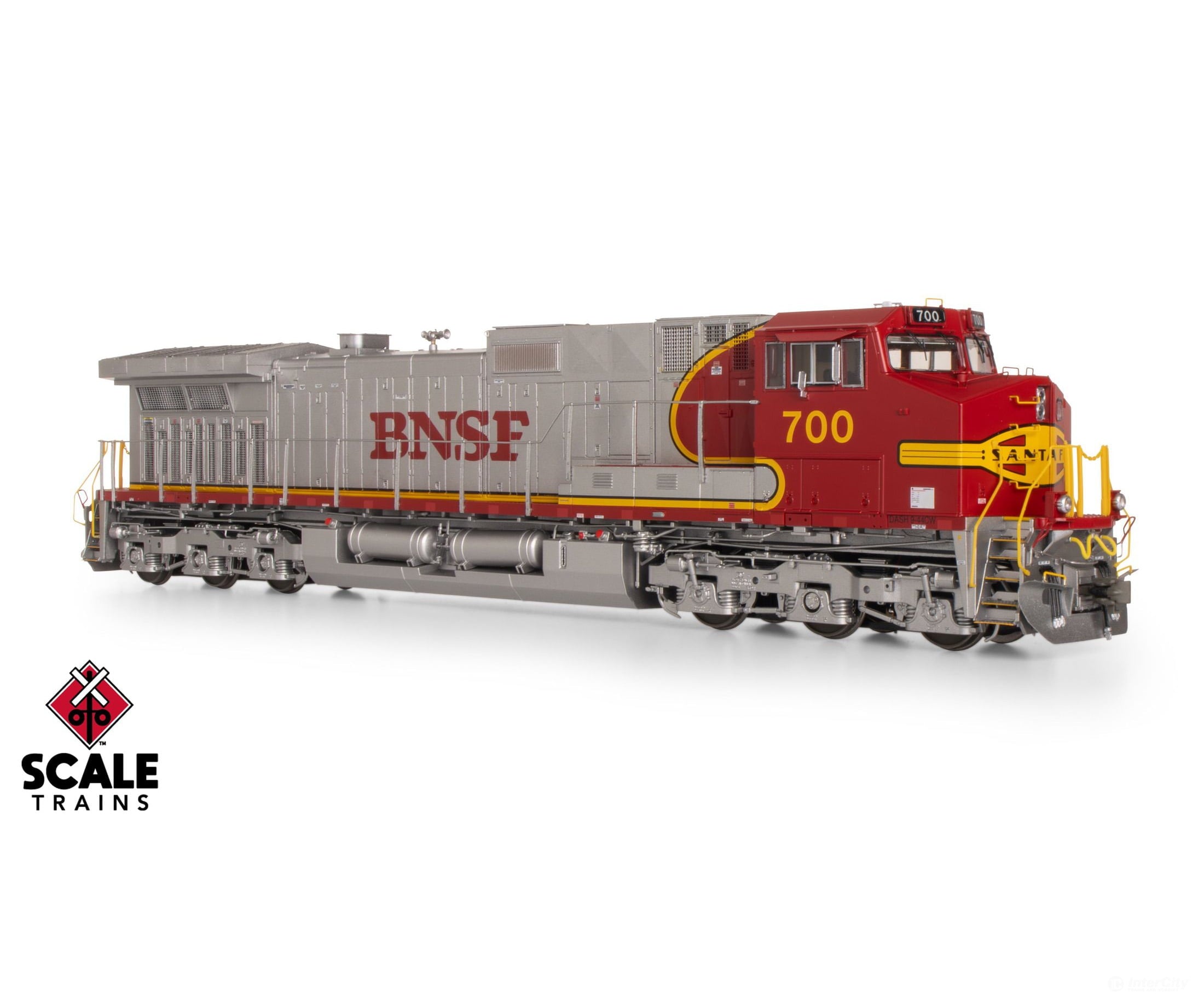 ScaleTrains SXT41538 Rivet Counter HO Scale GE DASH 9-44CW BNSF/Warbonnet/Santa Fe Nose Lettering 709 DC/DCC Ready