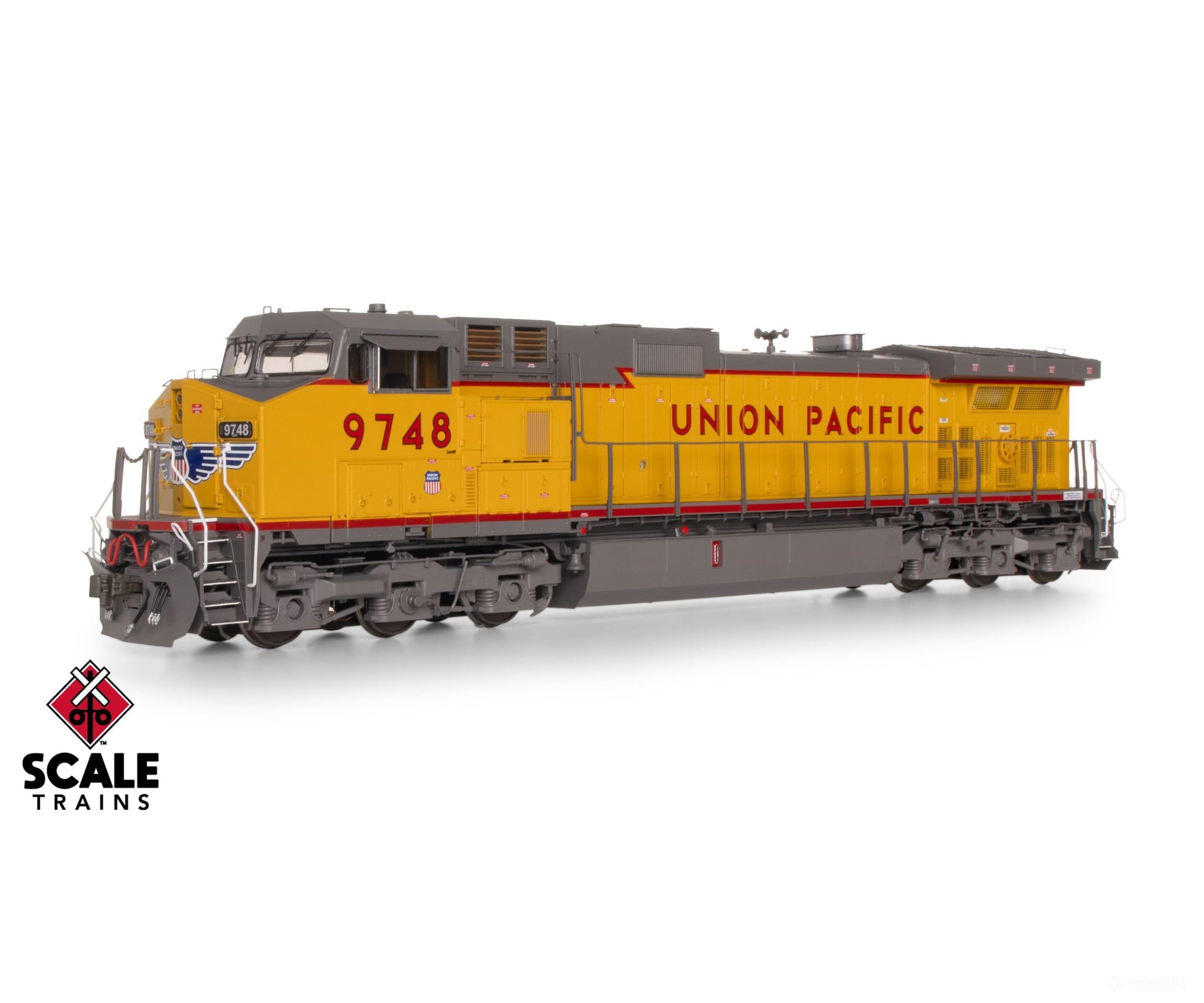 ScaleTrains SXT41585 Rivet Counter HO Scale GE DASH 9-44CW Union Pacific/Winged Nose Logo/Red Sill Stripe 9748 DCC &