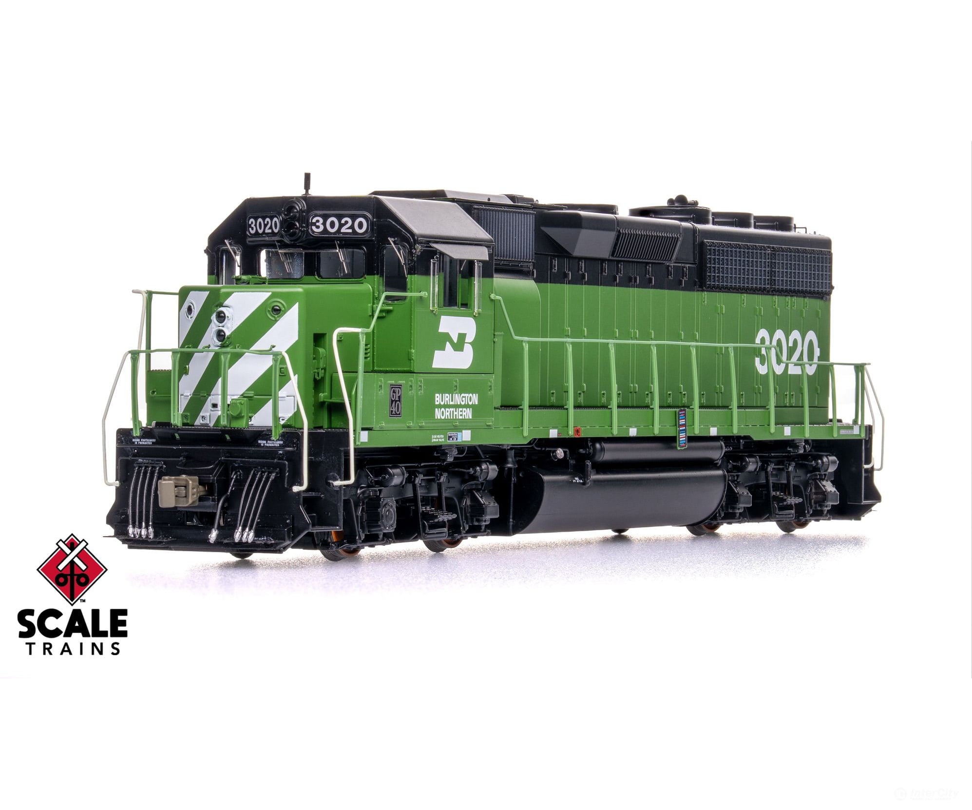 ScaleTrains SXT41887 Rivet Counter HO Scale EMD GP40 Phase IIa3 Burlington Northern 3023 DCC & Sound Equipped