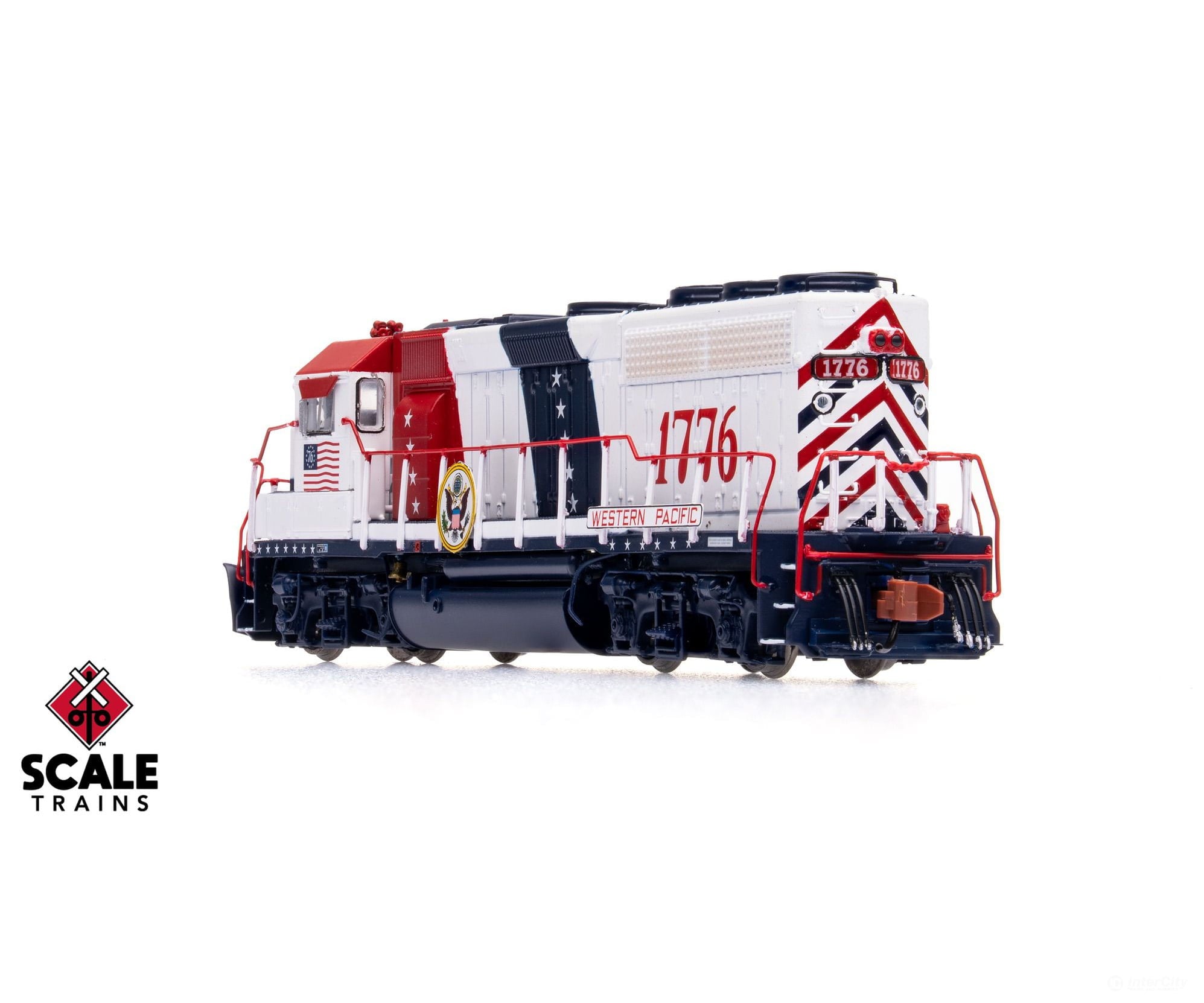 ScaleTrains SXT42005 Rivet Counter N Scale EMD GP40 Phase IIc Western Pacific/Bicentennial 1776 DCC & Sound Equipped