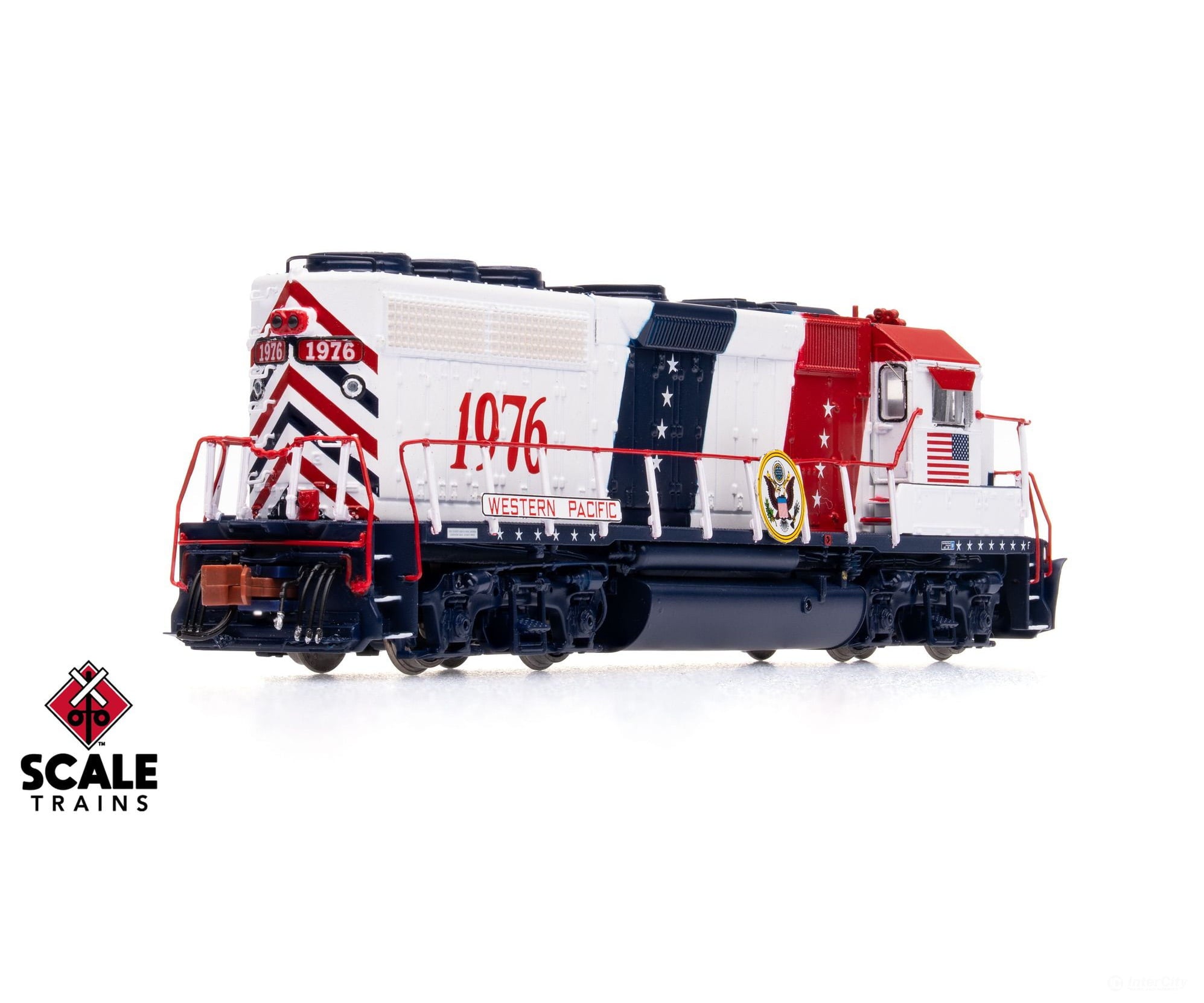 ScaleTrains SXT42005 Rivet Counter N Scale EMD GP40 Phase IIc Western Pacific/Bicentennial 1776 DCC & Sound Equipped
