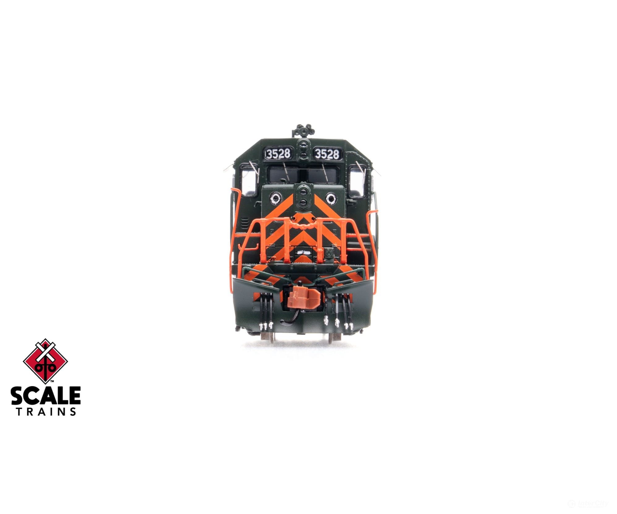 ScaleTrains SXT42010 Rivet Counter N Scale EMD GP40 Phase IIc Western Pacific/Perlman Green 3528 DC/DCC Ready