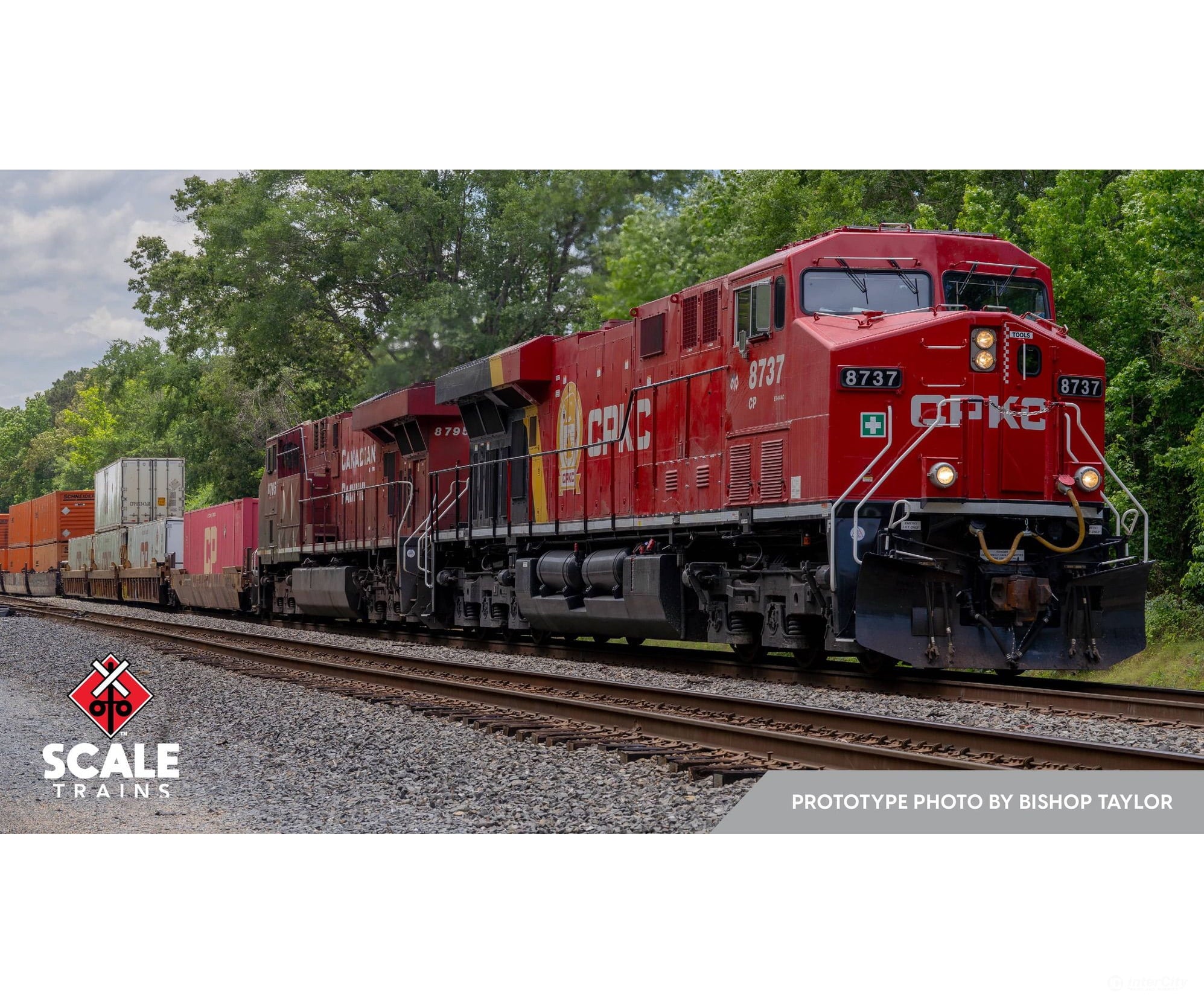 ScaleTrains SXT42100 Rivet Counter HO Scale GE ES44AC CPKC 8737 DCC & Sound Equipped - Locomotives