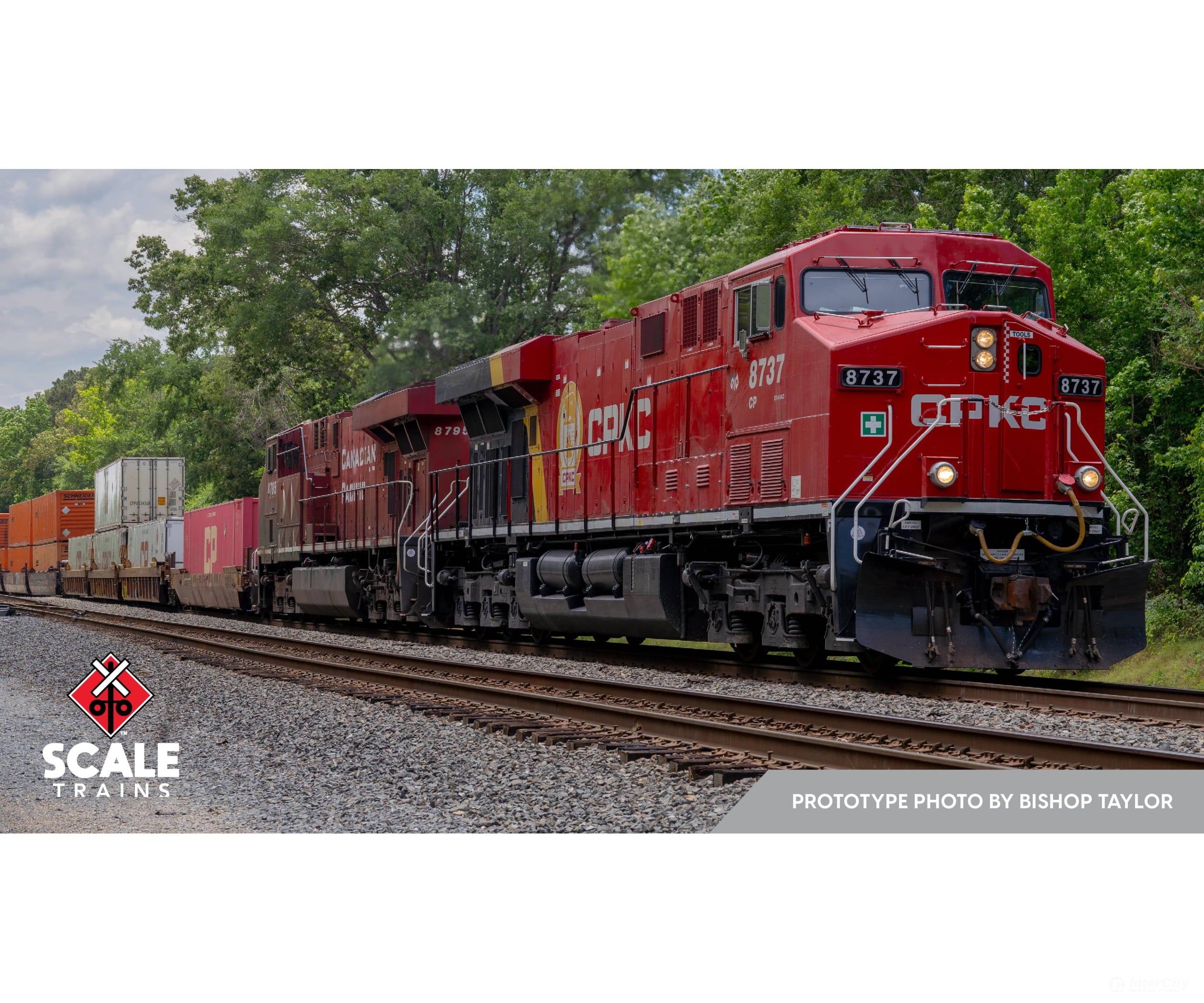 ScaleTrains SXT42101 Rivet Counter HO Scale GE ES44AC CPKC 8737 DC/DCC Ready - Locomotives
