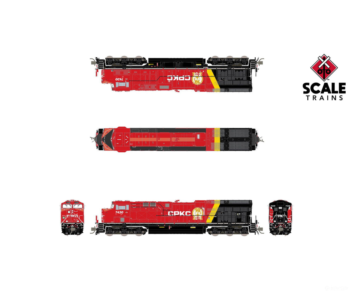 ScaleTrains SXT42505 Rivet Counter N Scale GE ET44AC CPKC/ex-Baffinland 7430 DC/DCC Ready - Locomotives