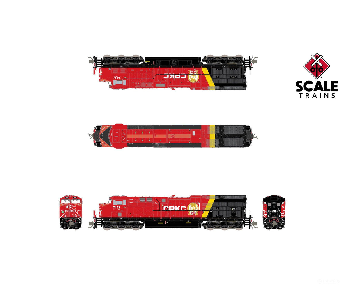 ScaleTrains SXT42517 Rivet Counter N Scale GE ET44AC CPKC/ex-Baffinland 7436 DC/DCC Ready - Locomotives