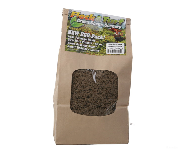 Scenic Express A 856E Flock & Turf Ground Cover Eco Pack Bag - 48Oz 1.4L Coarse Desert Dust Other