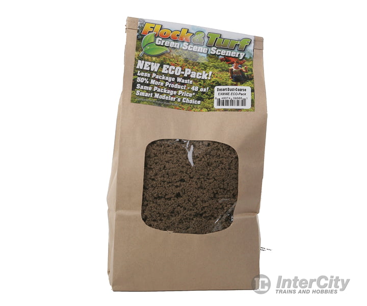 Scenic Express A 856E Flock & Turf Ground Cover Eco Pack Bag - 48Oz 1.4L Coarse Desert Dust Other