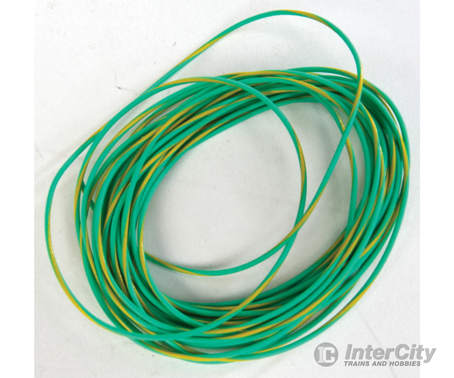 SoundTraxx 810147 30 AWG Super-Flexible Wire -- Green with Yellow Stripe - 10' 3.1m - Default Title (CH-678-810147)