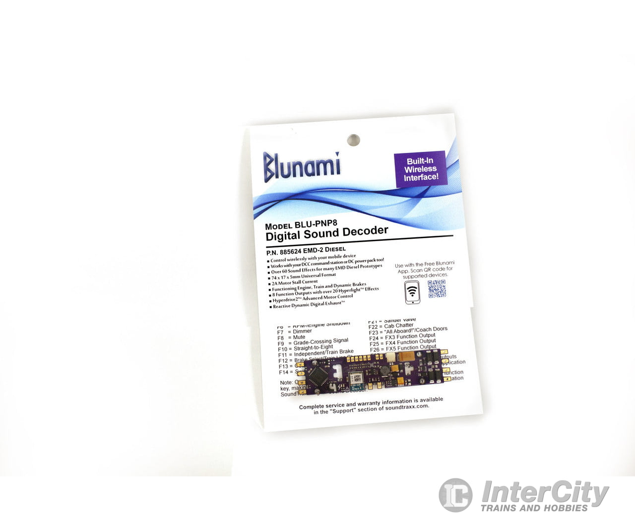 Soundtraxx 885624 Blu-Pnp8 Blunami Digital Sound Decoder - Emd 2 Diesel Sounds Decoders