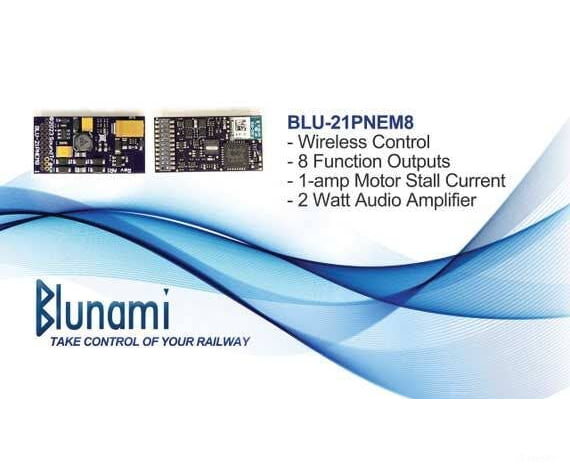SoundTraxx 886603 BLU-21PNEM8 DCC Sound & Control Decoder w/Bluetooth - Electric Decoders
