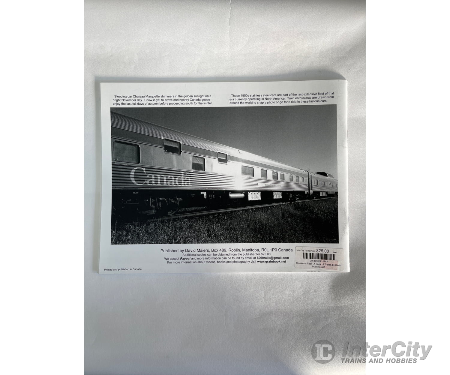 Stainless Steel - A Book Of Trains By David Maiers Self Books