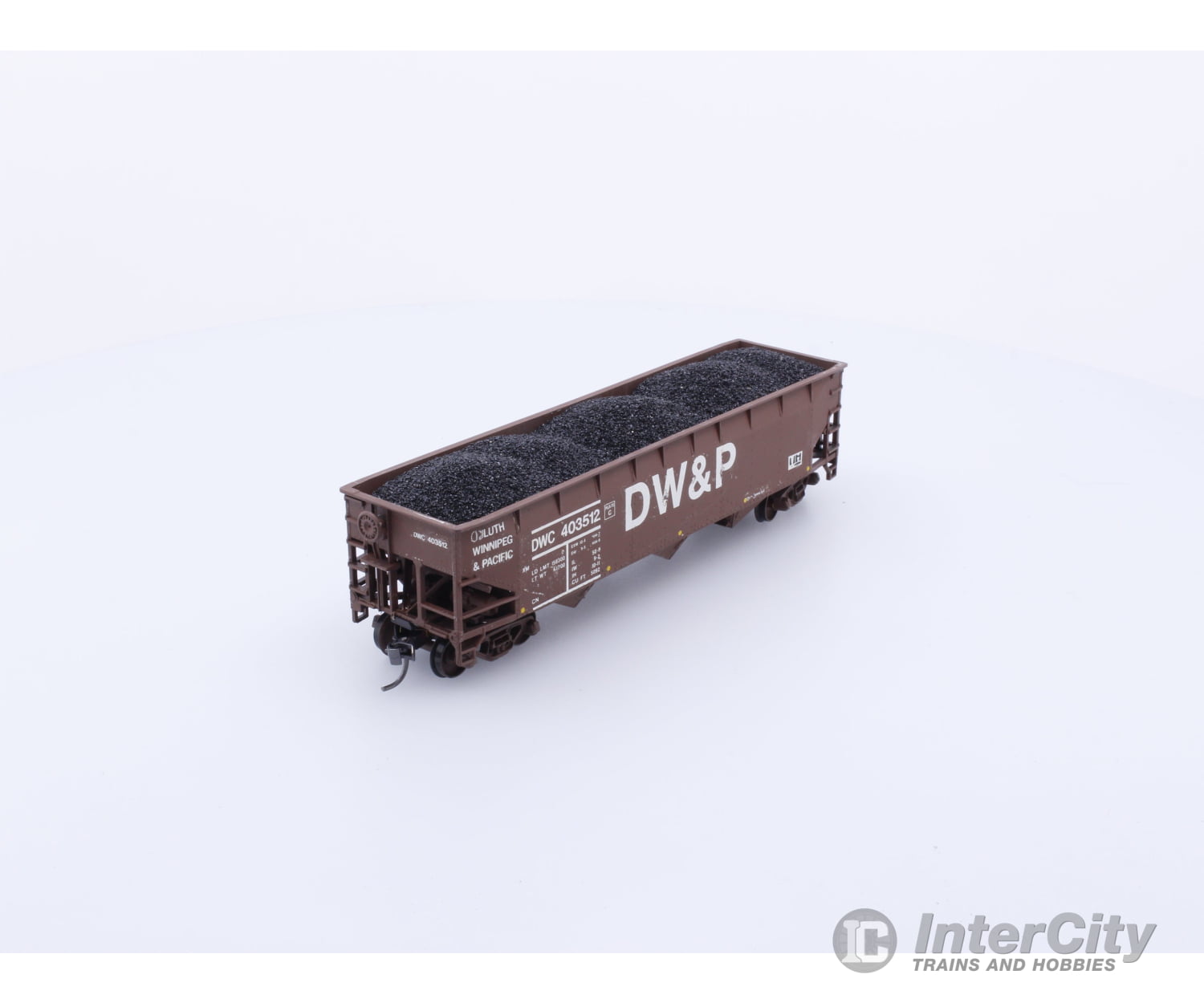 Stewart Hobbies 10301 HO Offset 70 Ton 9 Panel Triple Hopper Duluth Winnipeg and Pacific (DWP) 403512 Freight Cars