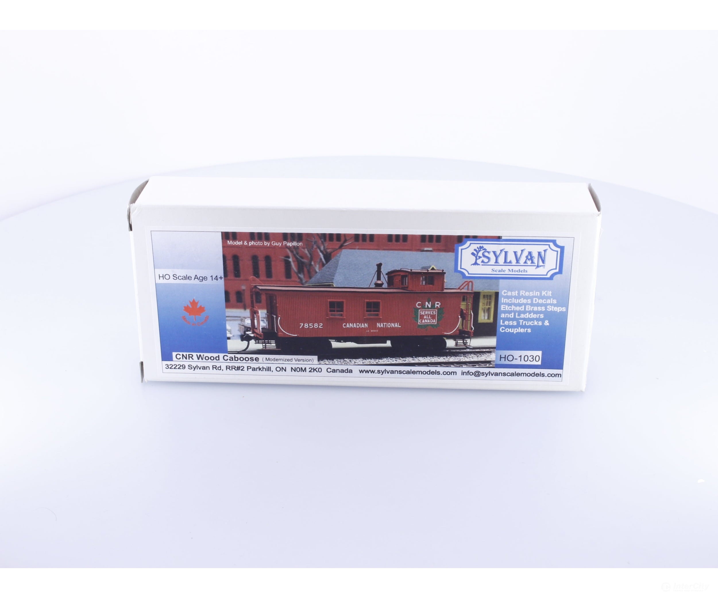 Sylvan Scale Models 1030 HO Wood Caboose Kit Modernized Version Canadian National (CN) - Freight Cars