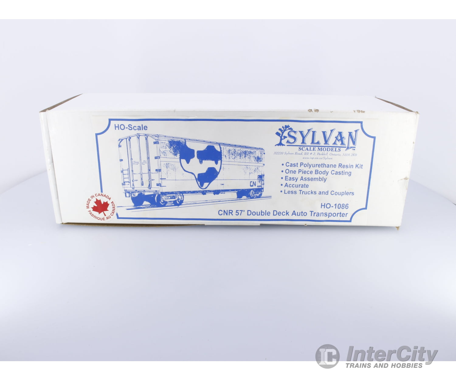 Sylvan Scale Models HO-1086 HO 57’ Double Deck Auto Transporter Kit Canadian National (CN) Freight Cars