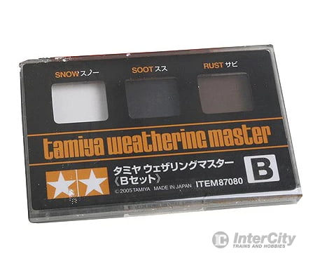 Tamiya 87080 Weathering Master B Set - Snow/Soot/Rust Weathering