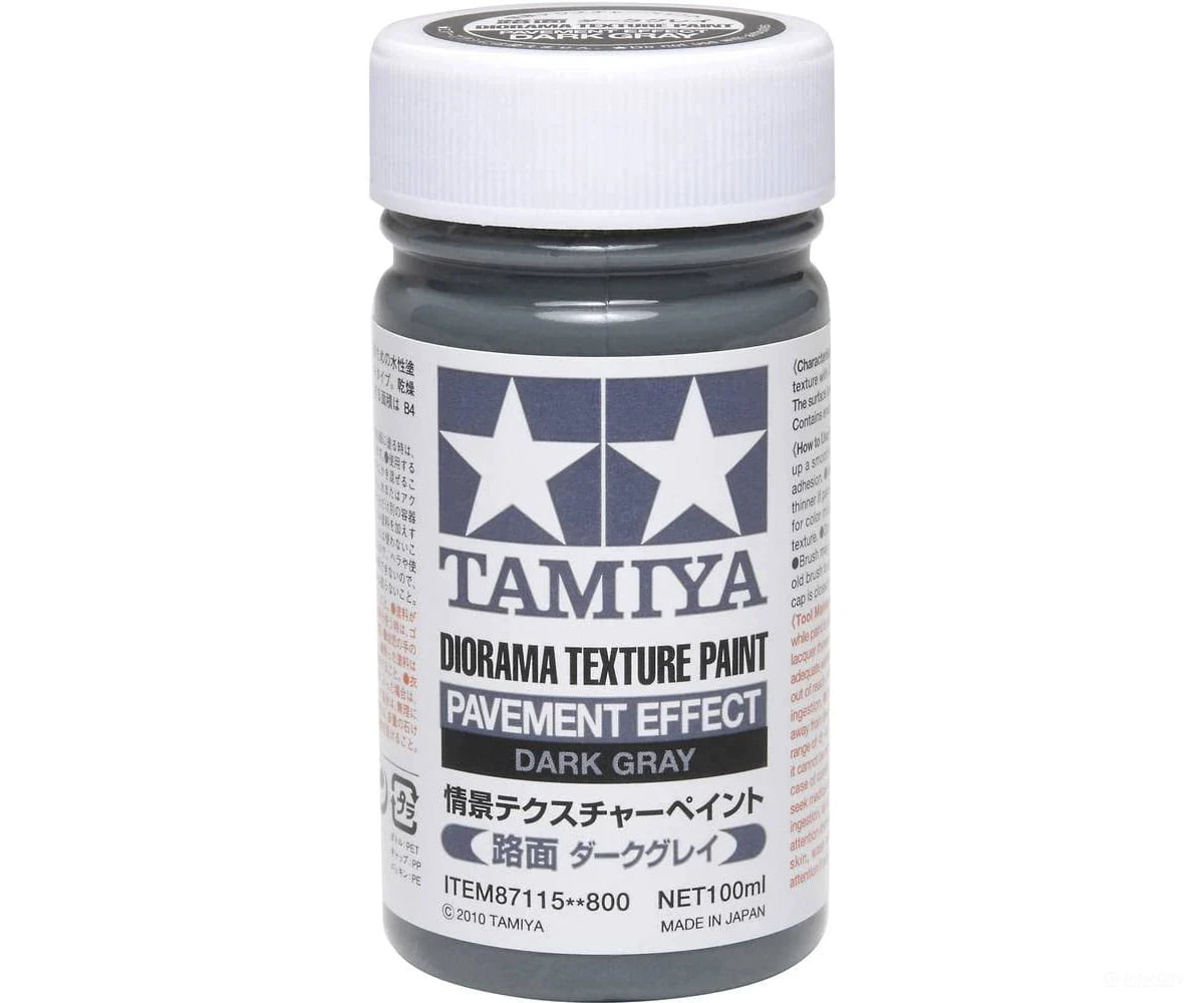 Tamiya 87115 Diorama Texture Paint - Dark Gray Pavement Effect