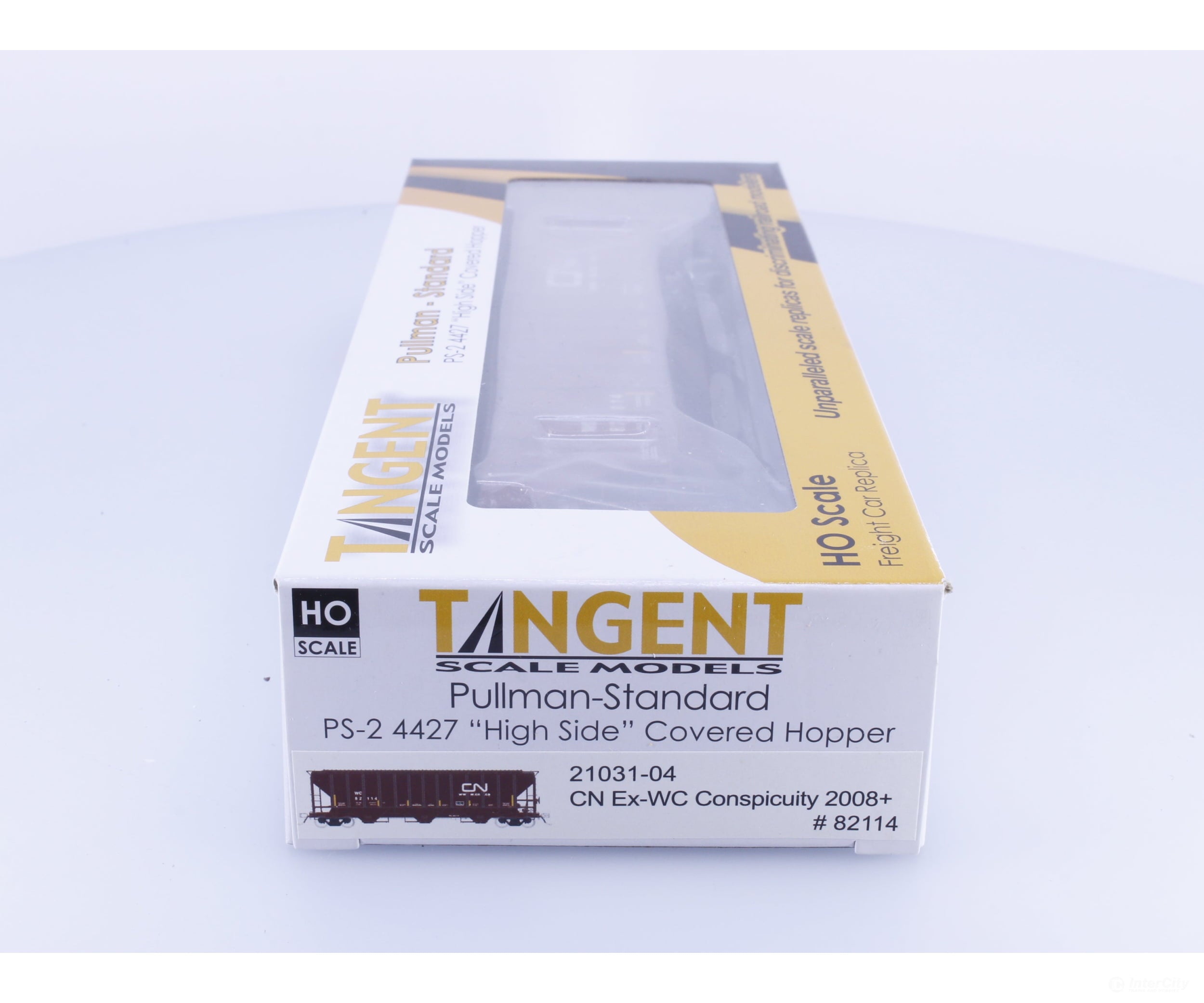 Tangent 21031-04 HO PS-2 4427 High Side Covered Hopper Ex-WC Canadian National (CN) 82114 - Freight Cars