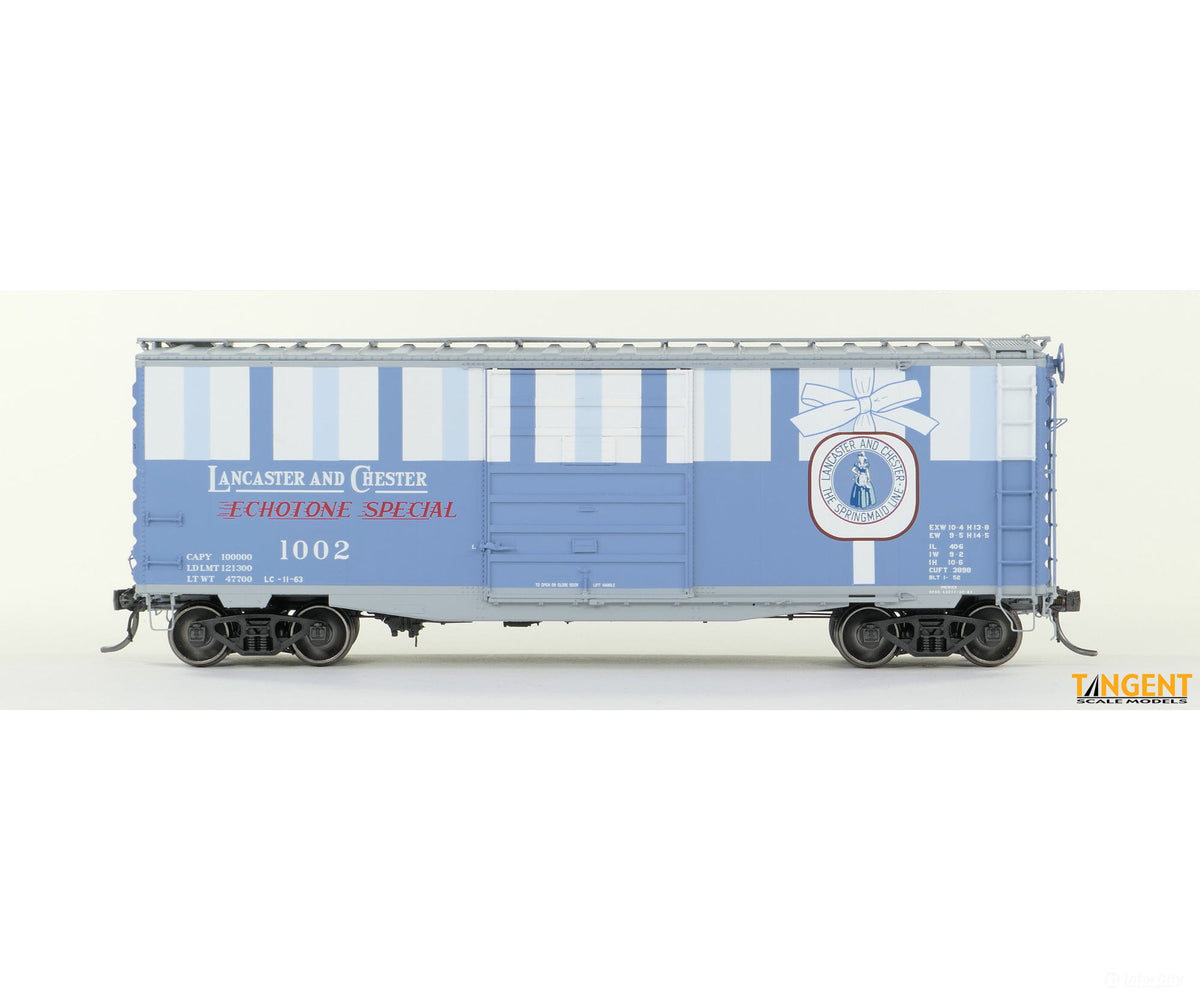 Tangent 26016-01 HO Lancaster & Chester (L&C) Echotone Special 1963+ 40′ PS-1 9′ Door Boxcar - Freight Cars