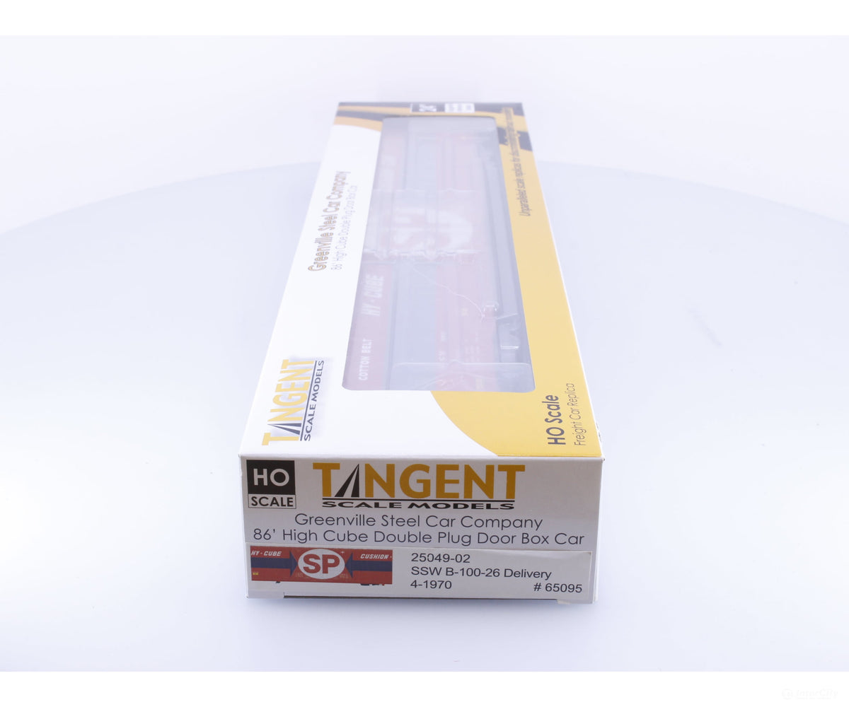Tangent 4-1970 HO 86’ High Cube Double Plug Door Box Car Greenville Steel Car Co. Southern Pacific (SP) 65095 - Freight