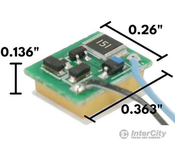 TCS 2010 KA-N1 Keep-Alive for N Scale Decoders -.260 x.363 x.136’’ 6.6 x 9.2 x 3.5mm Decoders