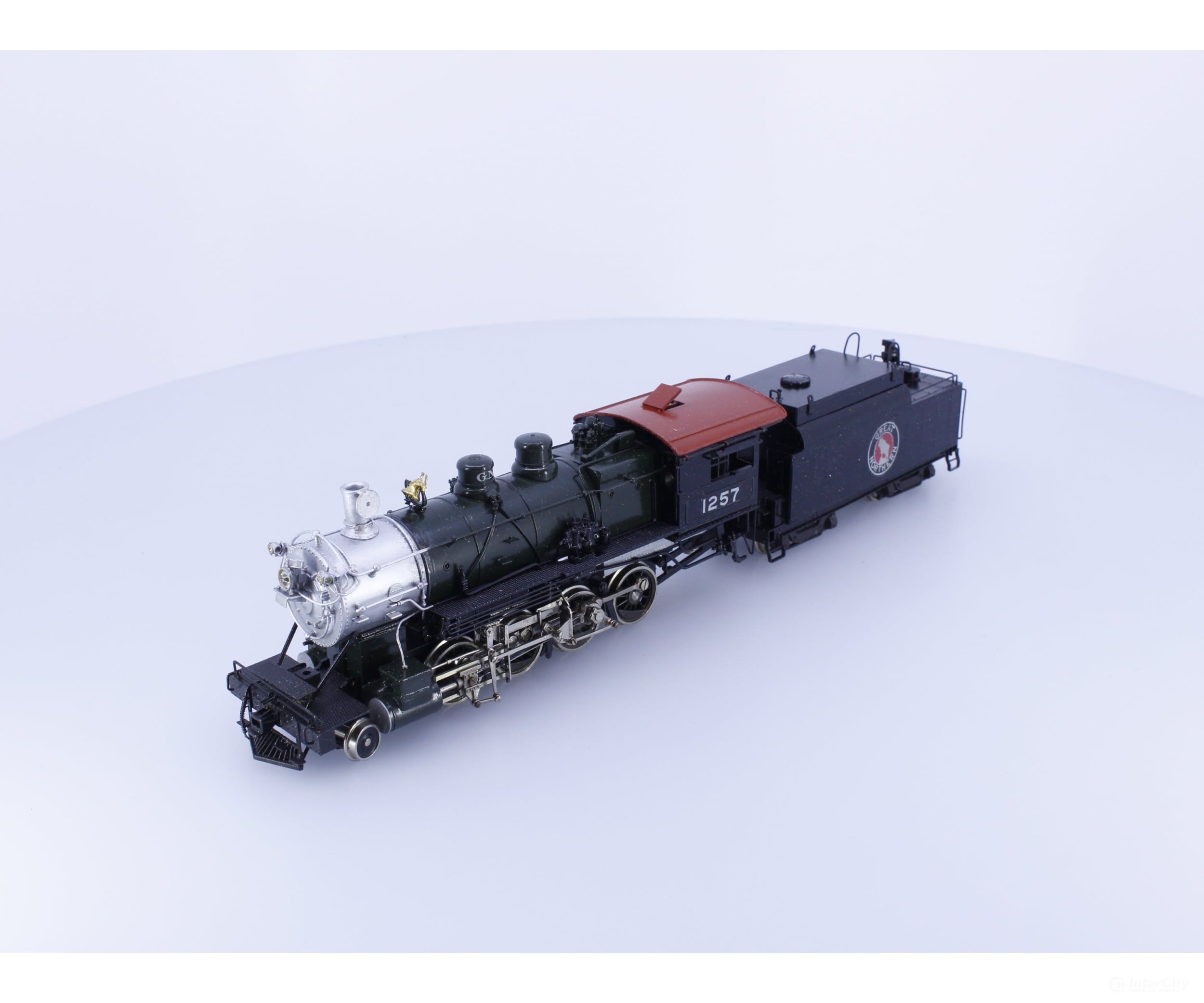 Tenshodo 158 HO Brass 2-8-0 Class F-8 Steam Locomotive Great Northern (GN) 1257 Analog DC Locomotives