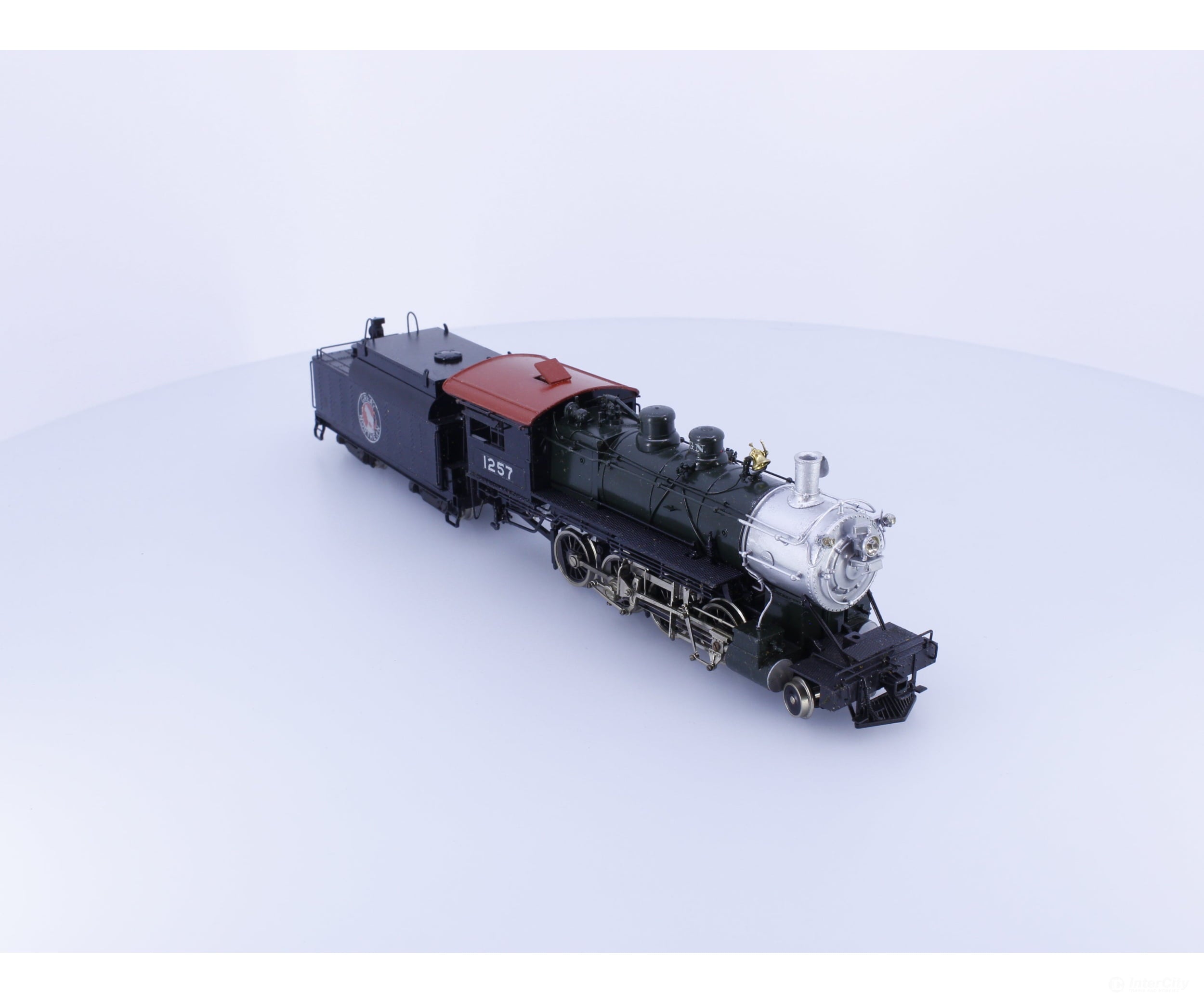 Tenshodo 158 HO Brass 2-8-0 Class F-8 Steam Locomotive Great Northern (GN) 1257 Analog DC Locomotives