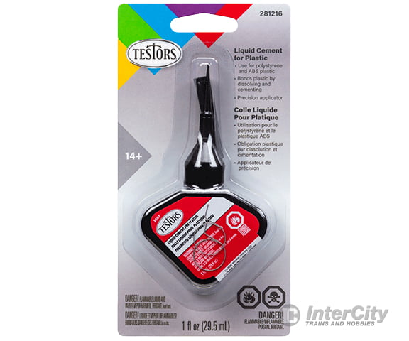 Testors Corp 281216 Liquid Cement For Plastic 1 Fl Oz / 29.5 Ml Glues & Adhesives