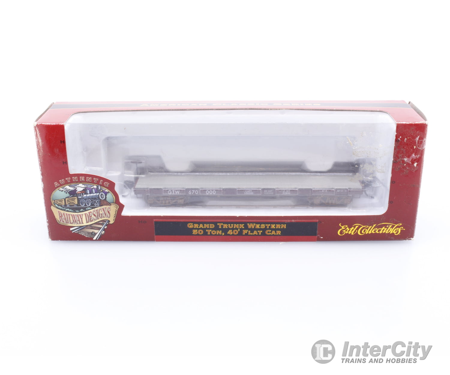 The Ertl Company Inc. 1376 HO Flat Car Grand Trunk Western (GTW) 670000 Freight Cars