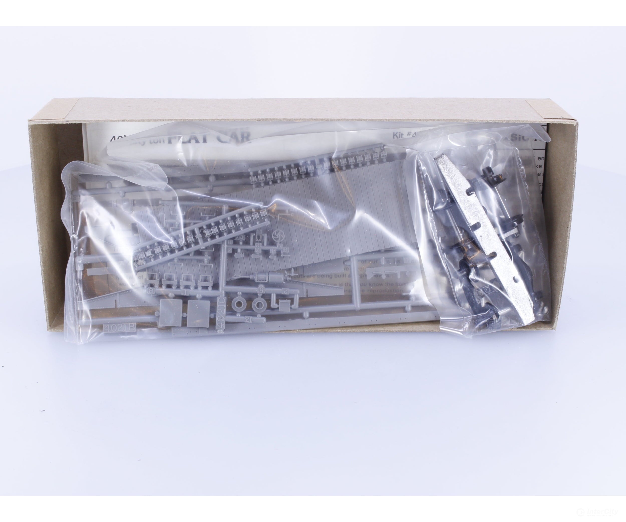 The Gould Co. 4021 HO 40’ 50 Ton Flat Car Kit Undecorated - Freight Cars