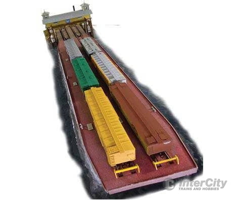 The N Scale Architect N 10061 Laser-Cut Wood Kit - The Hudson 2-Track Carfloat Structures