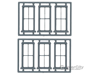 Tichy Train Group 2014 Windows - Double-Hung Pkg(6) -- 2/2 Scale 28 X 70 71.1 178Cm Scratch Building