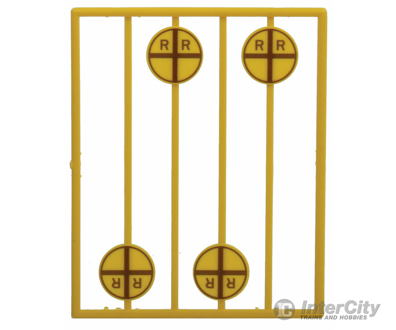 Tichy Train Group 2062 Early Grade Crossing Advance Warning Signs -- Vertical Cross Pkg(8) Signals &