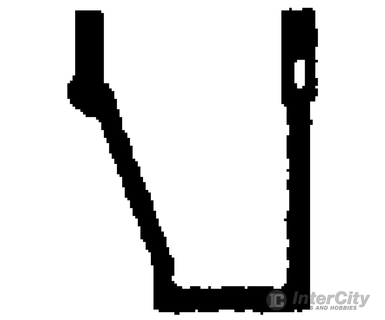 Tichy Train Group 3046 Freight Car Stirrups Pkg(10) -- Angled - Side/Bottom Mount Detailing Parts